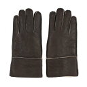 ベスジョーヤ VESGIOIA ムートン手袋 (ダークブラウン)