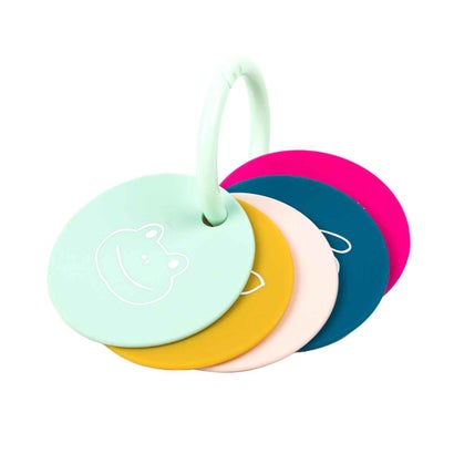 ベラトゥーノ BELLA TUNNO ベビートイ 0ヶ月〜 シリコン製 Teething Flashcards (PartyAnimals)