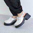 センターライン厚底サボサンダル (シルバー)