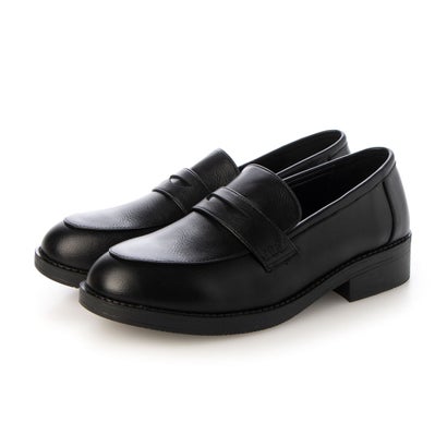 サンエープラスフェミニン AAA+ feminine おじ靴'マニッシュコインローファー/3571 （オールブラック）