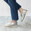 フィン Fin 厚底レースアップシューズ【低反発スポンジ入り】 (シルバー)