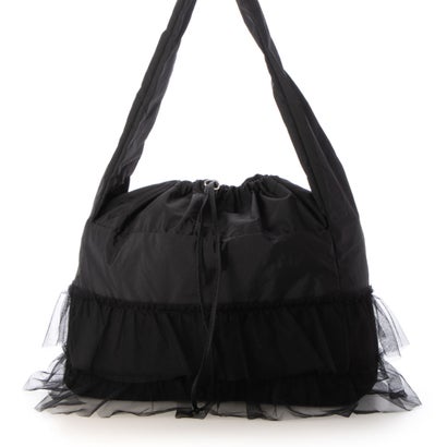 カシュカシュ cache cache シフォンフリルショルダー （BK）