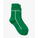 ラコステ LACOSTE コートラインクルーソックス(グリーン)