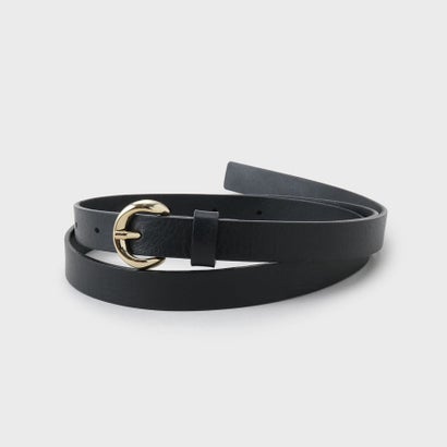 アンタイトル UNTITLED 【本革 旬トレンド】ナローベルト （ブラック(019)）