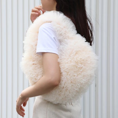 ベース BASE チュールフリル ショルダーバッグ （ベージュ）のサムネイル