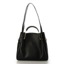 【MADE IN ITALY】オウレンティ AULENTTI レザー2wayハンドバッグ (ブラック)