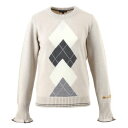 エクリベルタ EQULIBERTA ホースビット アーガイルニット (グレージュ)