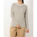 ティゴラ TIGORA レディース 長袖Tシャツ ボーダーロングTシャツ TR-9C2724TL (ホワイト *BR)(4)