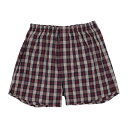 アクアスキュータム Aquascutum AQトランクス/2本ゴム/チェックD 【返品不可商品】 (ネイビー)