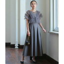ルイルエブティック RUIRUE BOUTIQUE オケージョンドレス 結婚式 | フリルチュールシアーTOPS&タックフレア ドレス セット | パーティードレス ワンピース フォーマル オケージョン お呼ばれ