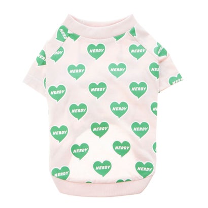 ノルディ NERDY HEART PATTERN PET T-SHIRT【返品不可商品】 ハートパターンペットTシャツ