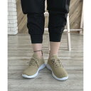 アドット adottona 【軽量】メッシュ伸縮レースアップスニーカ (BEG)