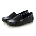 ハスキー HUSKY ONNI ELAMA 軽量 ゴールドビット モカシン ローヒールドライビングシューズ (NAVY)