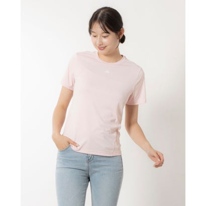 アディダス adidas レディース フィットネス 半袖Tシャツ Designed for Training 半袖Tシャツ IY9160 （サンディーピンク）