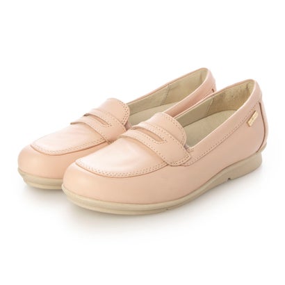 ブソラ bussola 防水レザーデザインローファー （ピンク）