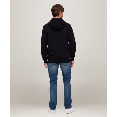 トミー ヒルフィガー TOMMY HILFIGER エッセンシャルテリージップアップパーカー （ネイビー）