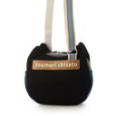 ツモリチサト キャリー tsumori chisato CARRY ネコかおウレタン ショルダーバッグ 小サイズ 猫モチーフ (ブラック)(4)