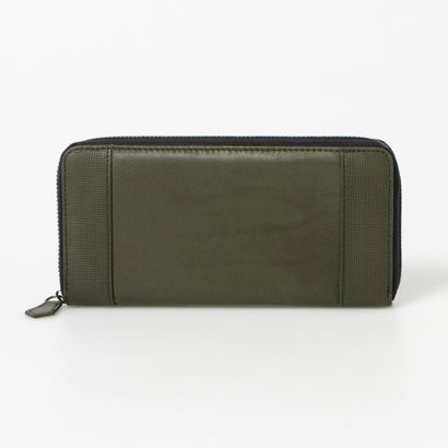 ノーブランド no brand【本革】姫路産カーフレザー ソフトタッチロングウォレット長財布 （カーキ）