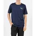 プーマ PUMA メンズ 半袖機能Tシャツ ACTIVE スモールロゴ Tシャツ ネイビー