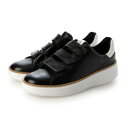 コール ハーン COLE HAAN グランドプロ トップスピン トリプルストラップ スニーカー womens (ブラック / オプティックホワイト クロコプリント)(4)