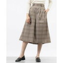 エディスト クローゼット EDIST. CLOSET グレンチェック柄キュロットパンツ
