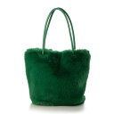 カシュカシュ cache cache フェイクラビットハトメトートバッグ (GN)(4)