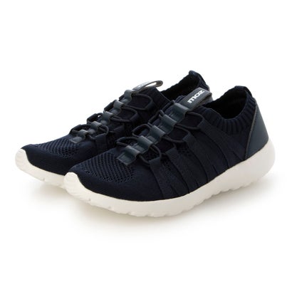 モズ moz レディース スリッポンスニーカー 4600 (ネイビー) （ネイビー）