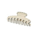 メタルアンドプラスチック METAL&PLASTIC ステッチシリーズ バンスクリップ L (ヘアクリップ) (アイボリー/ブルーナックル)