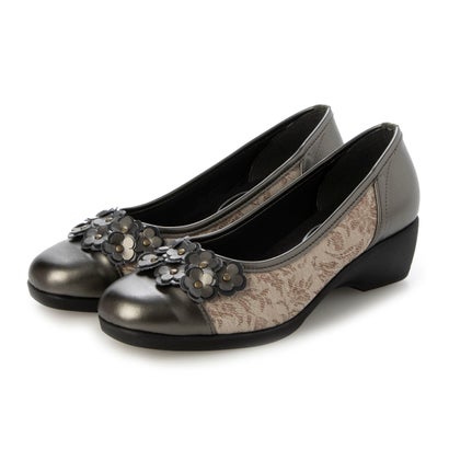 プログレッソ コンフォート progresso comfort 姿勢、体幹矯正インソール付きカジュアルパンプス （SILVER）