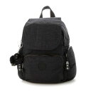 キプリング Kipling CITY ZIP MINI バックパック (Black Noir)