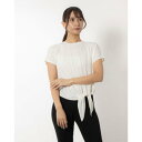ティゴラ TIGORA レディース フィットネス 半袖Tシャツ フィットネス サイドスリット2WAY 半袖 Tシャツ TR-3F2884TS (アイボリー)