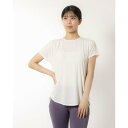 ティゴラ TIGORA レディース フィットネス 半袖Tシャツ フィットネス サイドシャーリング半袖Tシャツ TR-3F2864TS (アイボリー)(4)