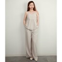 ドレスプラス DRESS+ ペプラム ギャザー キャミソール セットアップ (アイボリー)
