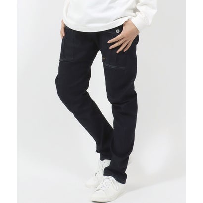 ジーニズム エドウィン Jeanism EDWIN 立体裁断 デニム ストレッチ ヘリクルーカーゴパンツ （ダークインディゴブルー）