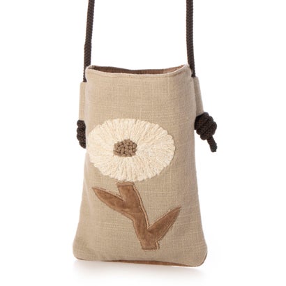 カンカン KANKAN ダリア刺繍ポシェット （ベージュ）