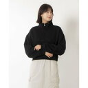 ニューエラ NEW ERA レディース スウェットハーフジップ WS SW HZ CROPPED BLK 14324610 (BLK)(4)