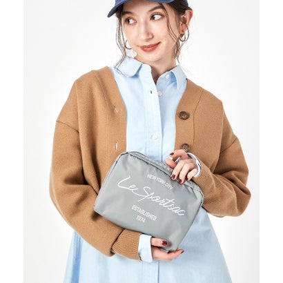 レスポートサック LeSportsac EXTRA LARGE RECTANGULAR COSMETIC (ドーブグレースクリプトコスメティック)