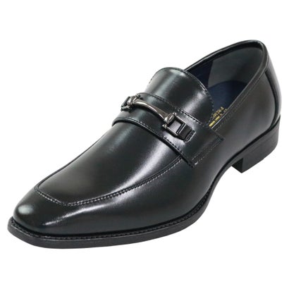 タケゾー TAKEZO 防水機能付 牛革ビジネスシューズ スリッポン ビット ローファー （ブラック）