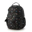 キプリング アジア限定 Kipling SEOUL B4サイズ ノートPC対応バックパック (Flower Polka)