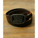 リーバイス LEVI'S TWO HORSE バックル レザーベルト/メンズ ベルト レザー 本革 カジュアル アメカジ 牛革 革 (ダークブラウン)