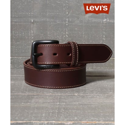 リーバイス LEVI'S 別注35mm幅 ブラックバックル 本革 レザーベルト メンズ カジュアル ジーンズ パンツ ボトムス (ダークブラウン) リーバイス LEVI'S 別注35mm幅 ブラックバックル 本革 レザーベルト メンズ カジュアル ジーンズ パンツ ボトムス (ダークブラウン)