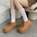 シューズインクローゼット Shoes in Closet -シュークロ- 厚底 プラットフォーム スニーカーライク NEO モカシン 2443 (ベージュ/ヌバック)