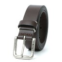 リーバイス LEVI'S スクエアバックル 30mm レザーベルト メンズ カジュアル ベルト レザー 革 本革 (ダークブラウン)