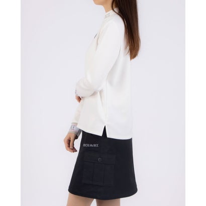 セシルマクビーグリーン CECIL McBEE green 袖ラインモックネック （WH）