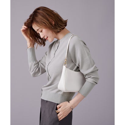 ユアーズ ur's 2wayパール釦ニットカーディガン （ライトグレー）のサムネイル