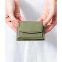 MURA ミニ財布 三つ折り レディース 本革 スキミング防止機能 財布 (グリーン)