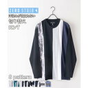 ジーンズメイト JEANS MATE 【ZERO STAIN】切り替え ロンT 汗染みの目立たない Tシャツ 撥水 防汚 UVカット 紫外線対策 (ブラックB)(4)