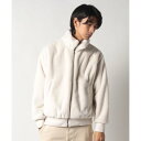 ジーンズメイト JEANS MATE 【UNIIT】エコファー フェイクファー オーバーサイズ ビッグカラー ジャケット 大きめ襟 もこもこ ふわふわ (オフホワイト)