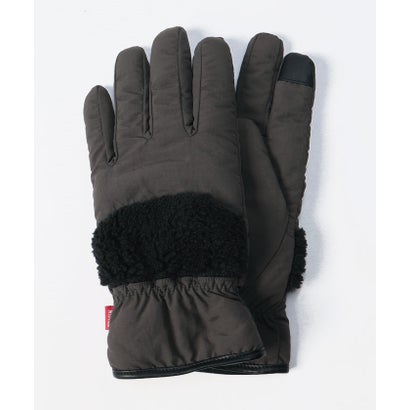 ジーンズメイト JEANS MATE 【EDWIN】防風仕様！ シープボア 手袋 バイク 自転車 通勤 通学にも グローブ （グレー）