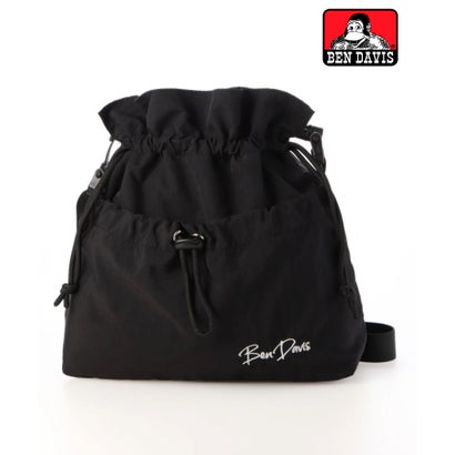 ジーンズメイト JEANS MATE 【BENDAVIS】ナイロン 巾着 ミニ ショルダーバッグ (ブラック) ジーンズメイト JEANS MATE 【BENDAVIS】ナイロン 巾着 ミニ ショルダーバッグ (ブラック)